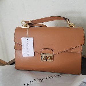 Maison Heritage Fana Bag in Camel.